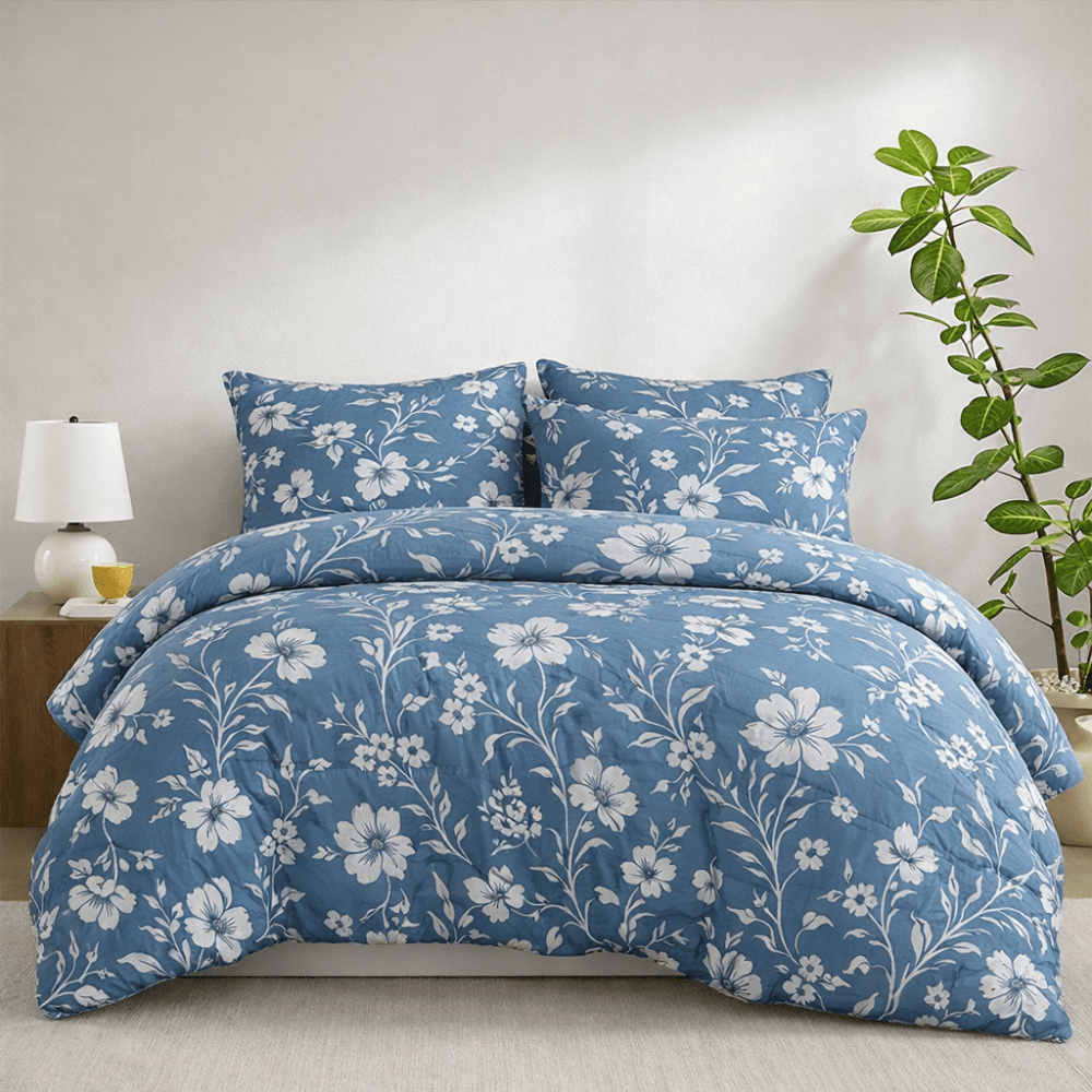 Lotus - 6pcs Quilt Cover Set (Without Filling) - Zaraish.com