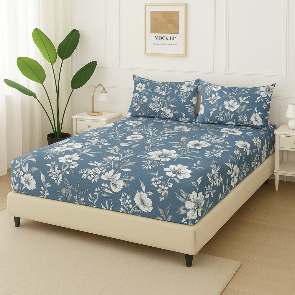 Lotus - Fitted Bedsheet Set - Zaraish.com