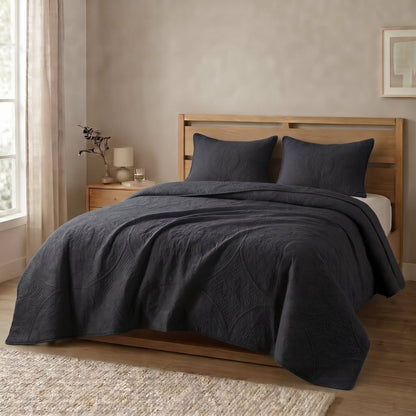 Marble Nebula Grey Bedspread - 6 Pcs - Zaraish.com