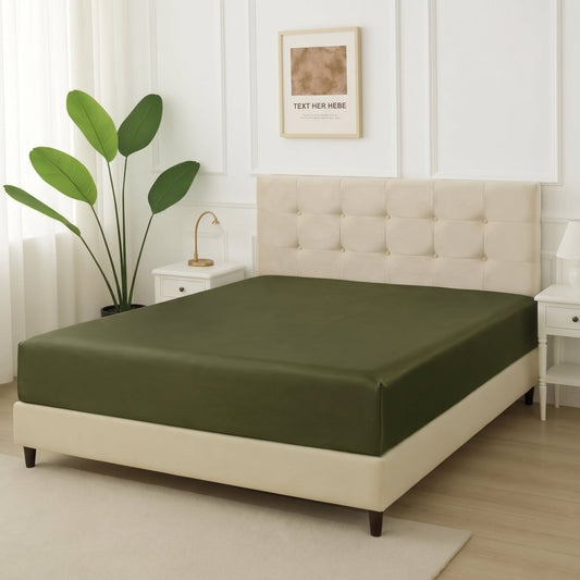 Mehandi - Silk Only Fitted Sheet - Zaraish.com