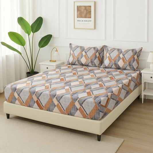 Metro Grid - Fitted Bedsheet Set - Zaraish.com