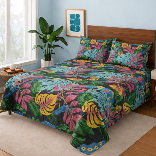 Mix Leaves - Bedsheet Set - Zaraish.com