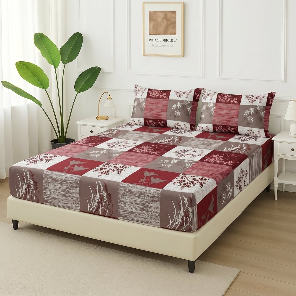 Modern Meadow Patch - Fitted Bedsheet Set - Zaraish.com