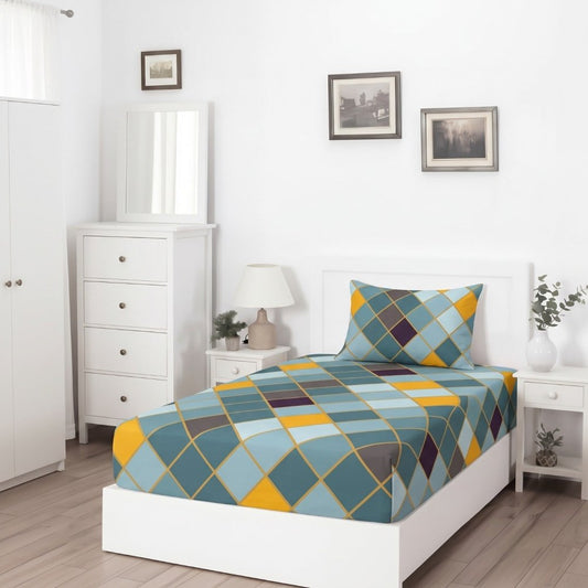Multiple Box - SINGLE Fitted Bedsheet Set - Zaraish.com
