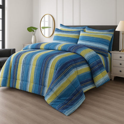 Multiple Lines - 6pcs Quilt Cover Set (Without Filling) - Zaraish.com