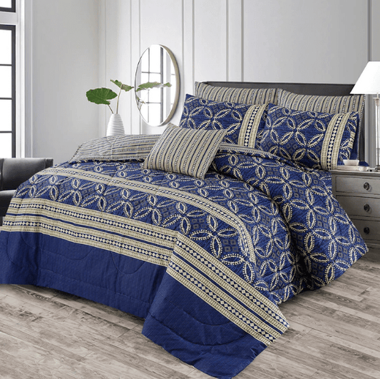 Ocean waves- 7pcs Summer Comforter Set (Light Filling - Zaraish.com