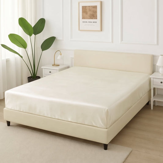 Off white-Silk Only Fitted Sheet - Zaraish.com