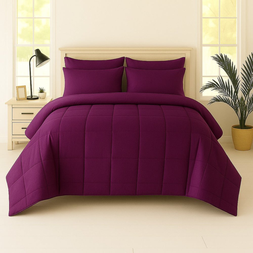 Purple Plain - WINTER RAZAI Set (HEAVY FILLING) - Zaraish.com