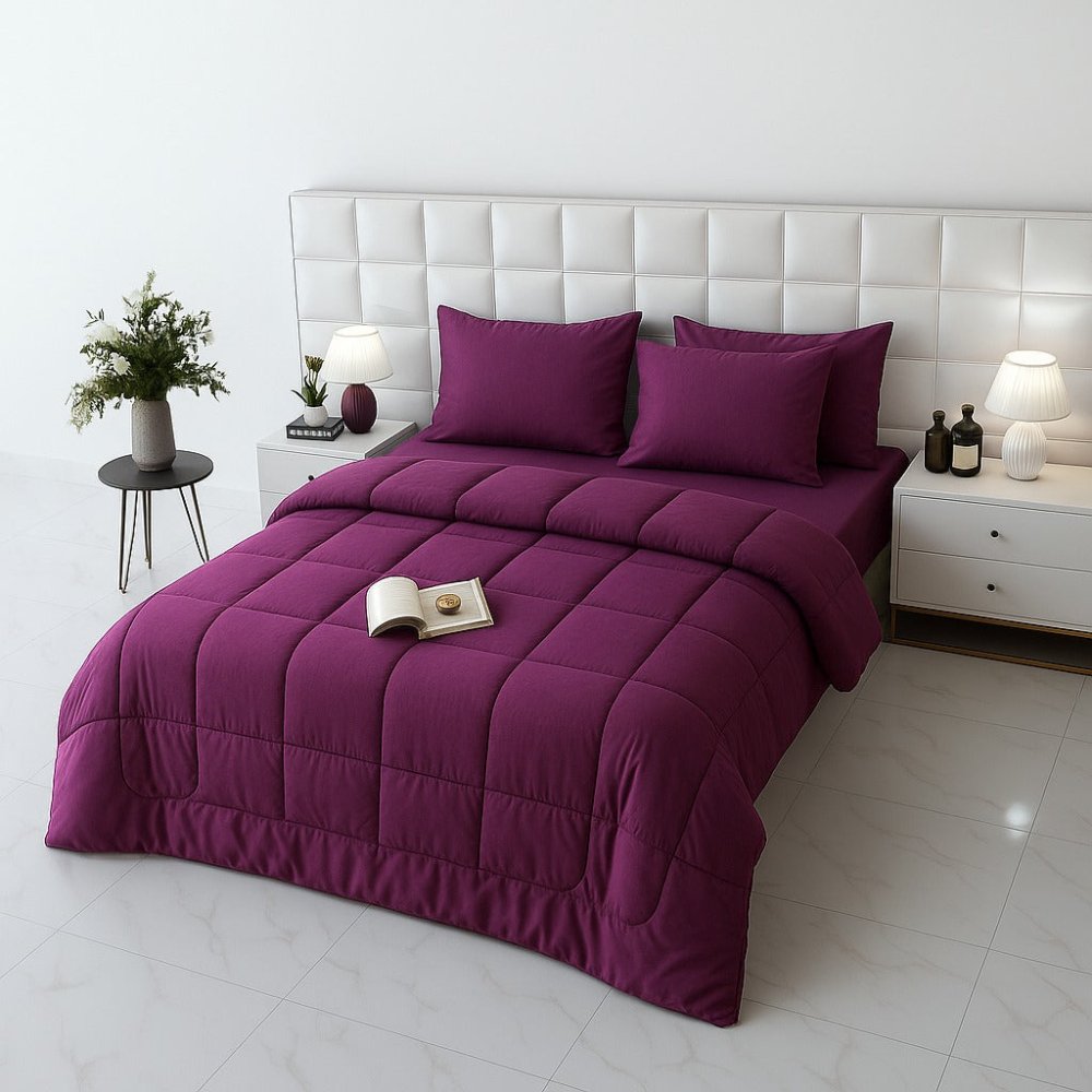Purple Plain - WINTER RAZAI Set (HEAVY FILLING) - Zaraish.com