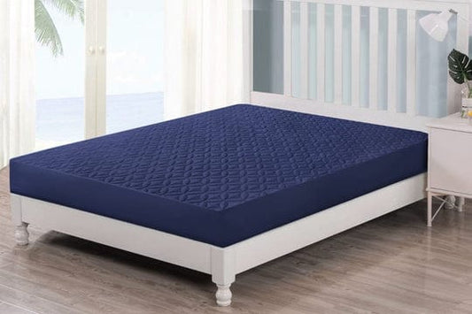 Quilted Waterproof Mattress Protector - Blue - Zaraish.com