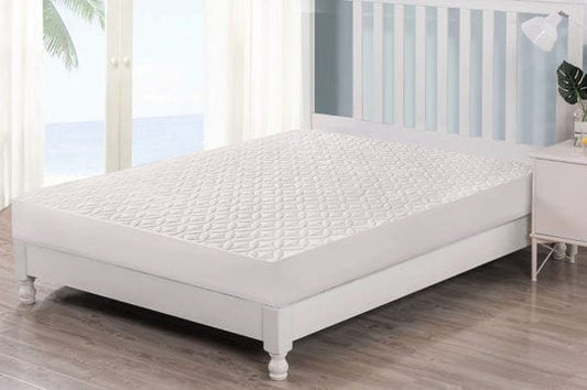 Quilted Waterproof Mattress Protector - White - Zaraish.com