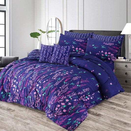 Alektra- 8pcs Summer Comforter Set (Light Filling)