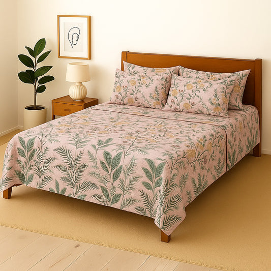 PICKACHU- Bedsheet With 4 Pillow Covers