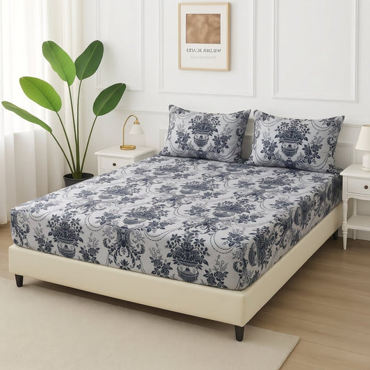 Royal Damask - Fitted Bedsheet Set - Zaraish.com