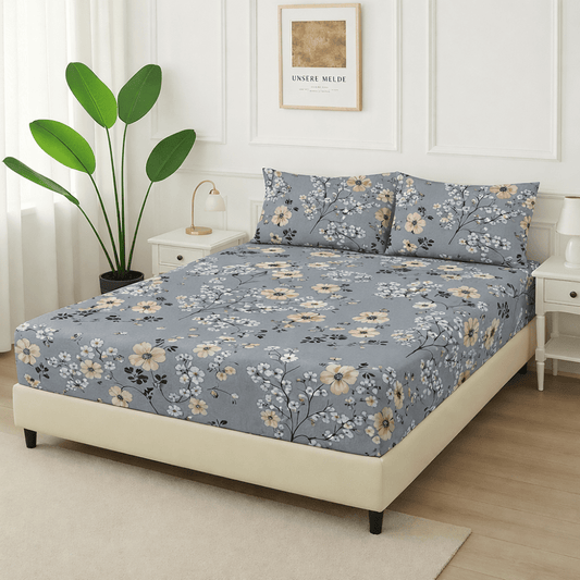 Royal Flower - Fitted Bedsheet Set - Zaraish.com
