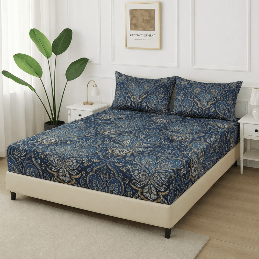 Royal Paisley - Fitted Bedsheet Set - Zaraish.com