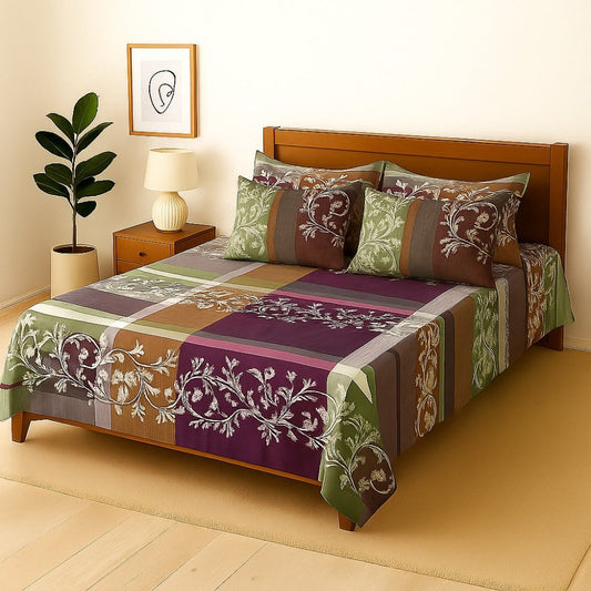 SEERO- Bedsheet With 4 Pillow Covers - Zaraish.com