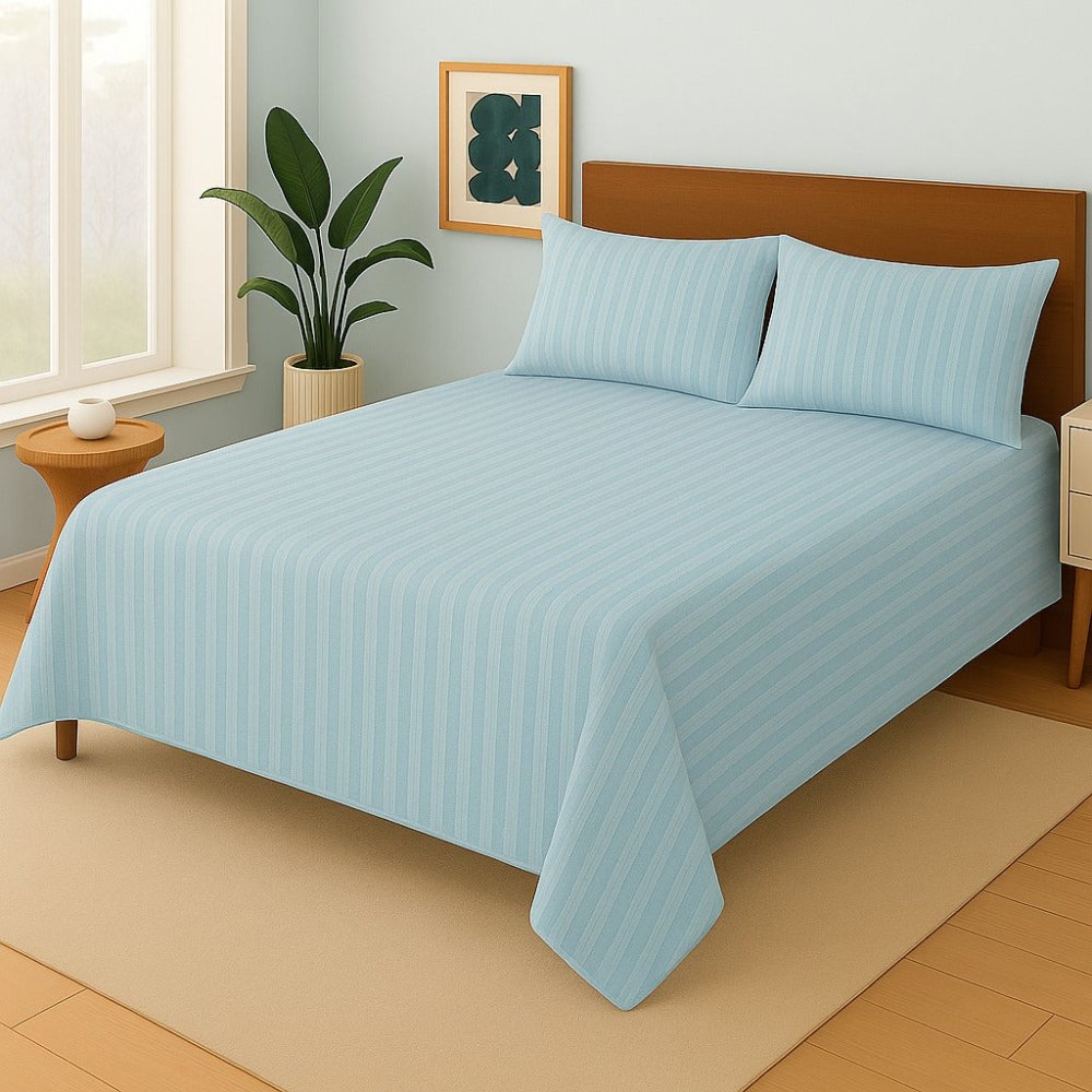 SKY STRIPE - Bed sheet Set - Zaraish.com