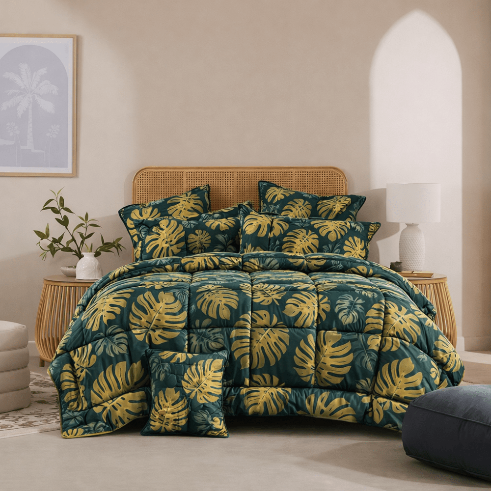 SUNFLOWER - 7pcs Summer Comforter Set (Light Filling) - Zaraish.com