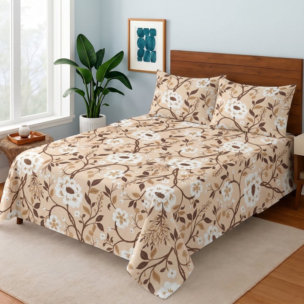 Toasted Cinnamon Vine - Bedsheet Set - Zaraish.com