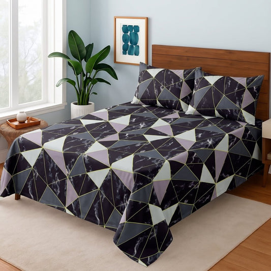 TRIANGULAR STONE- Bedsheet Set - Zaraish.com