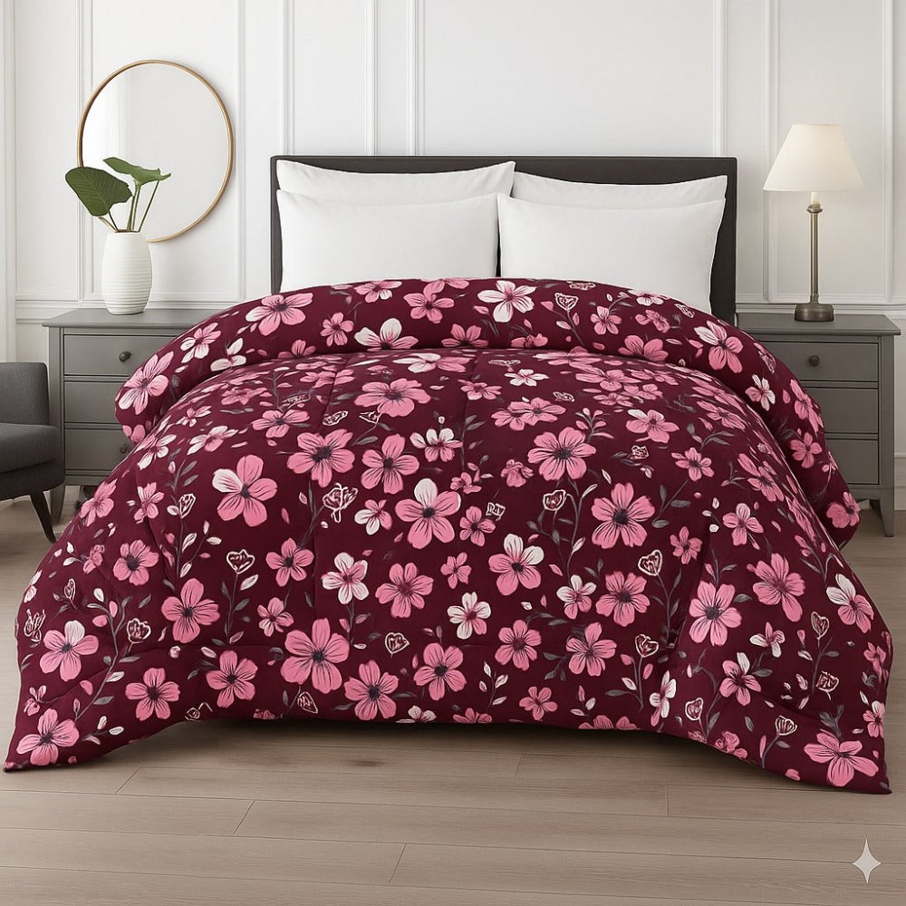 TULIP RED - ONLY WINTER RAZAI (HEAVY FILLING) - Zaraish.com