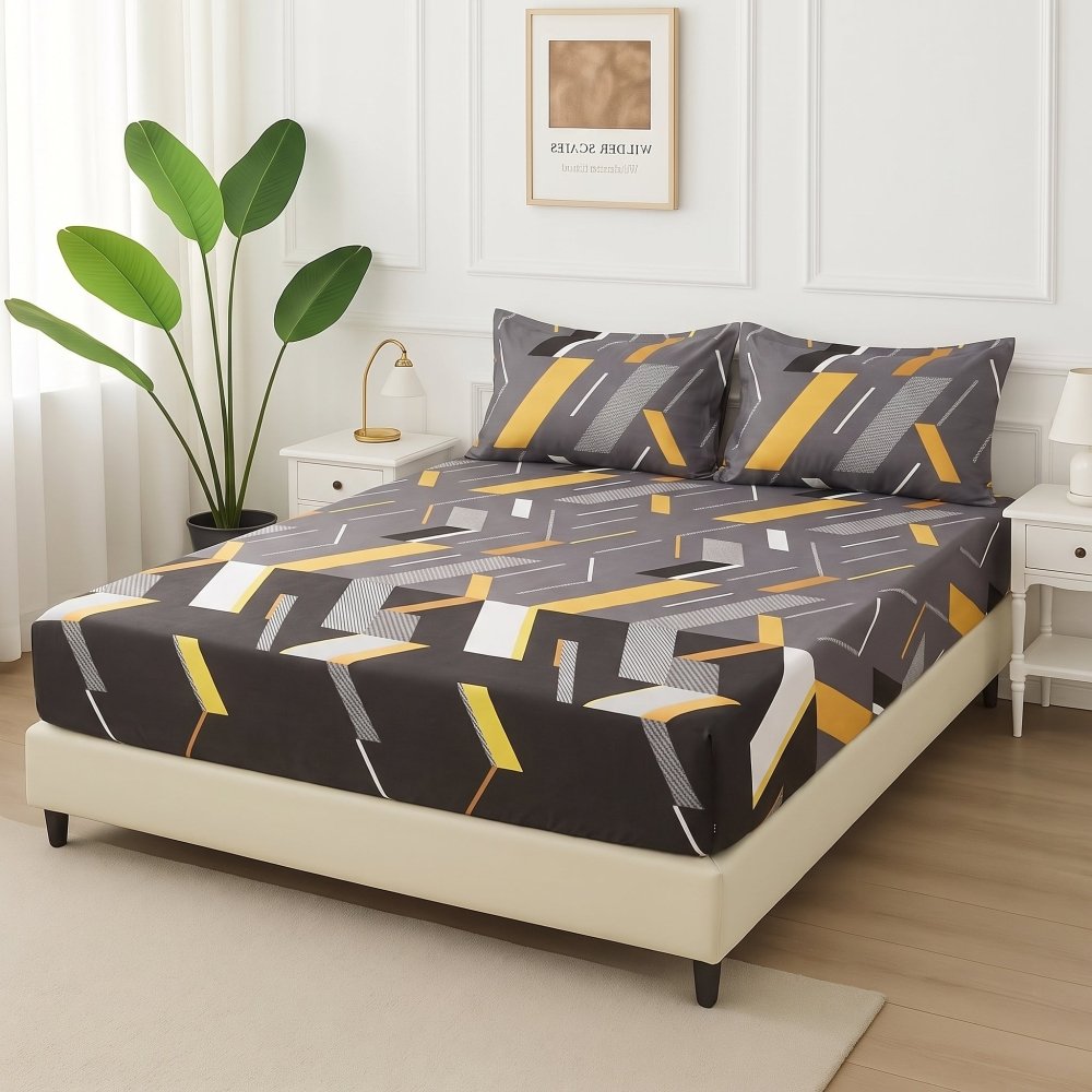 Urban Matrix - Fitted Bedsheet Set - Zaraish.com