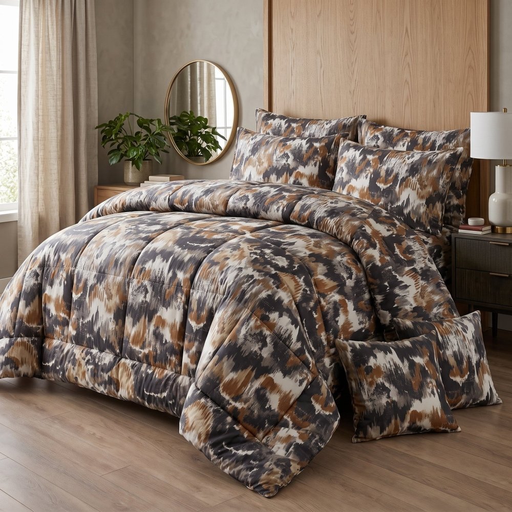 Urban Ochre Splash - 8 pcs WINTER RAZAI Set (HEAVY FILLING) - Zaraish.com