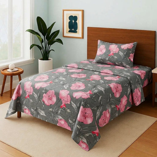 Whispering Peony - Single Bedsheet Set - Zaraish.com