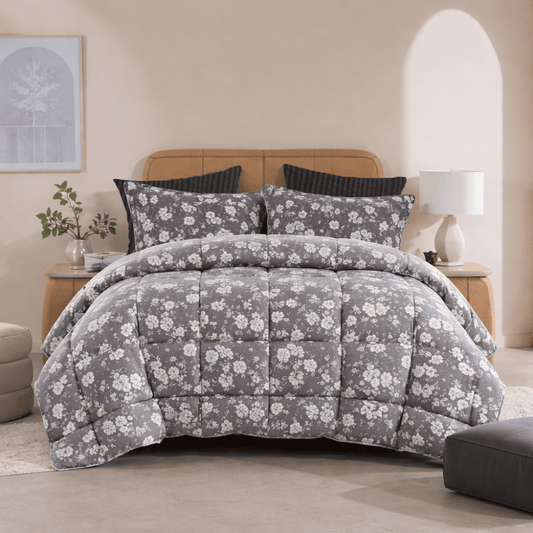 White Tulip - Premium Summer 6pcs Comforter Set - Zaraish.com
