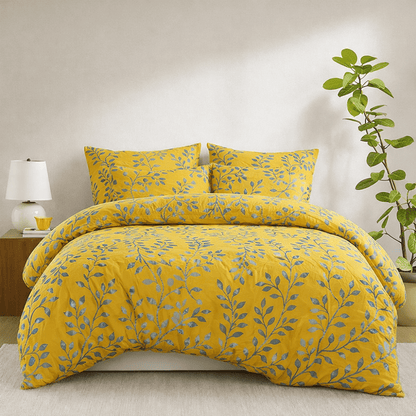 Yellow Tulip - 6pcs Duvet Cover Set (Without Filling) - Zaraish.com