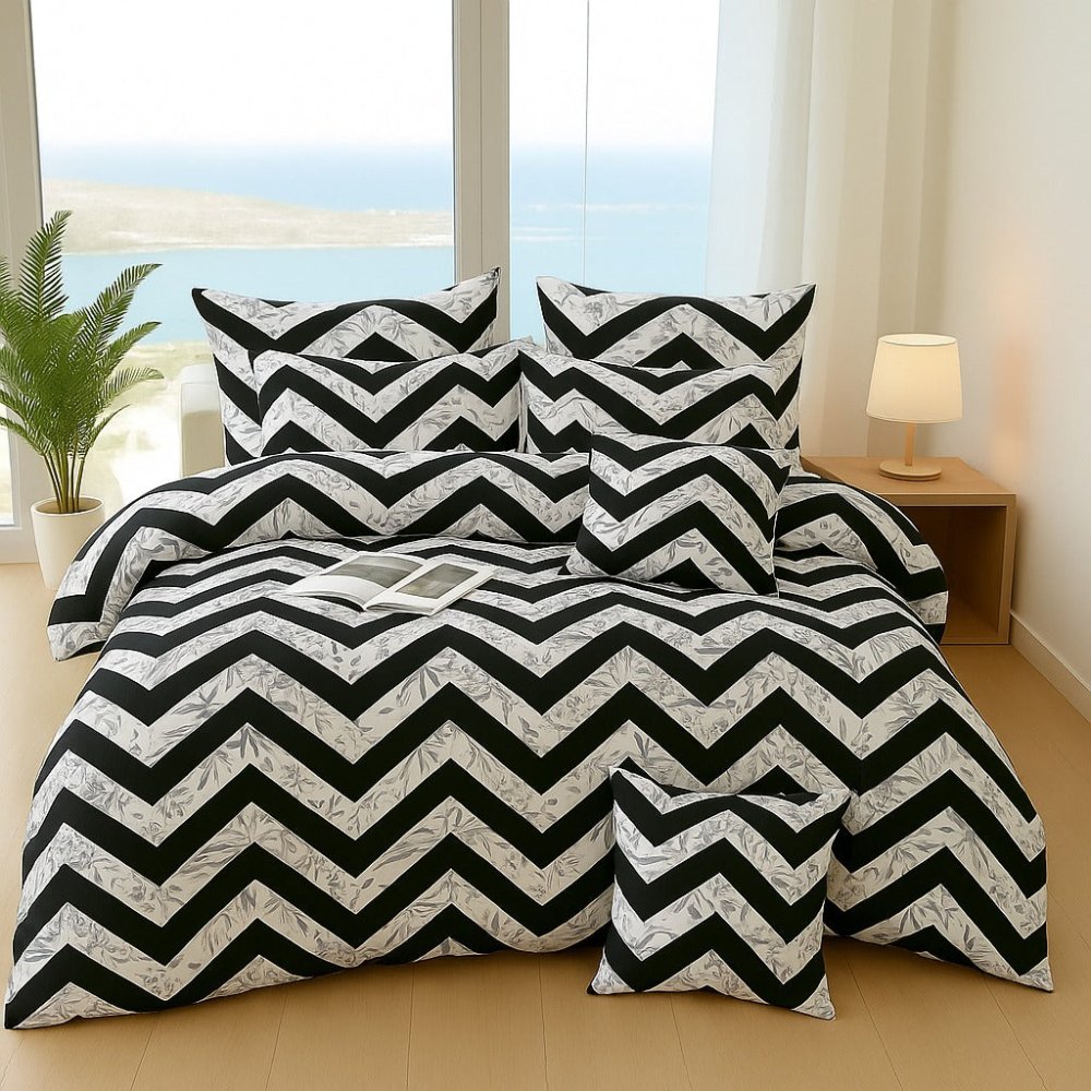 ZIGZAG - 6pcs Quilt Cover Set (Without Filling) - Zaraish.com