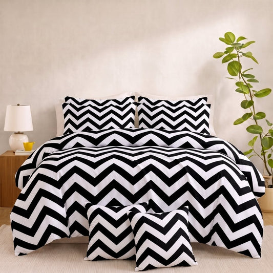 ZIGZAG - 8pcs Quilt Cover Set (Without Filling) - Zaraish.com