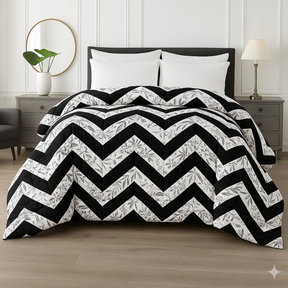 ZIGZAG - ONLY KING SIZE WINTER RAZAI (HEAVY FILLING) - Zaraish.com
