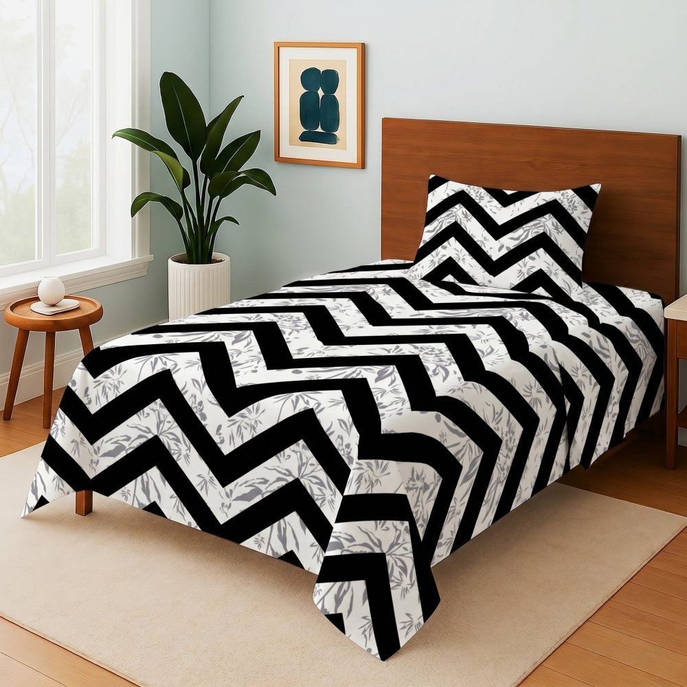 Zigzag - Single Bedsheet Set - Zaraish.com