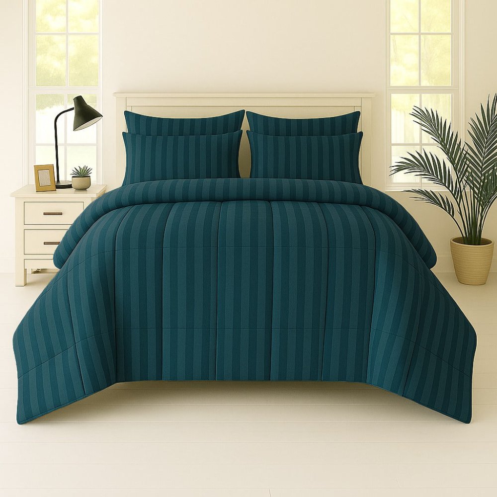 ZINK STRIPE - Premium SUMMER 6pcs Comforter Set - Zaraish.com