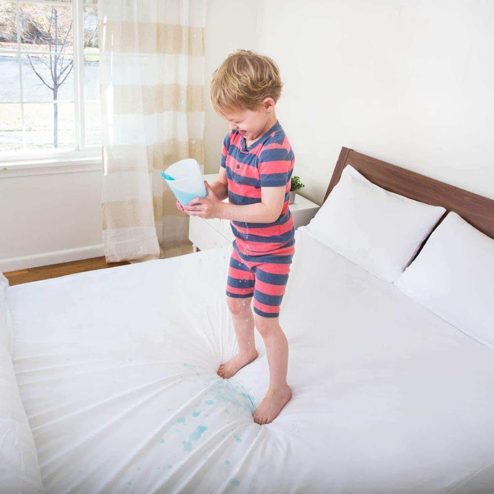 Waterproof Terry Mattress Protector (White)