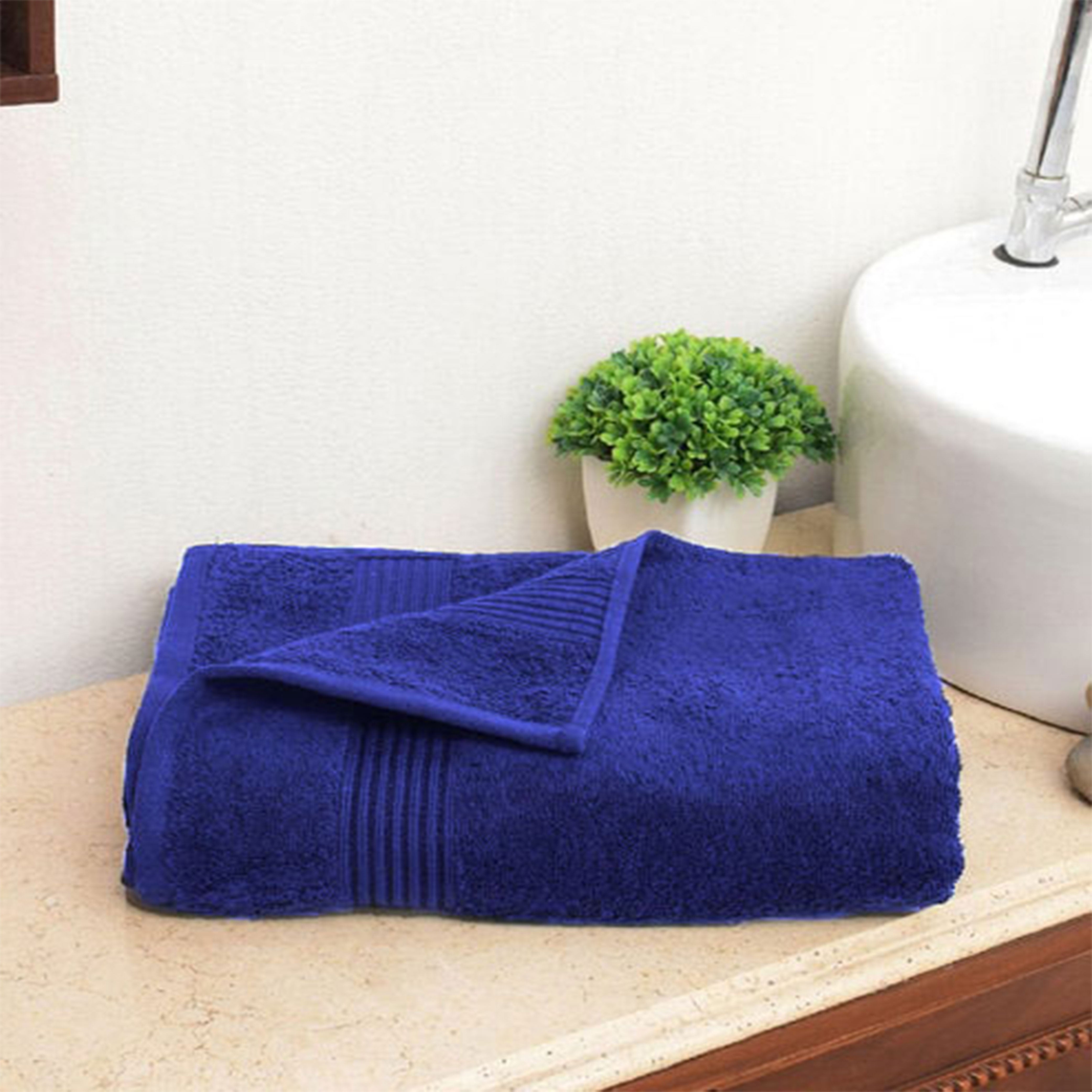 Royal Blue-Super Soft Pure Cotton Bath Towel
