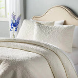 OFF WHITE Plain- Summer BEDSPREAD Set (Light Filling)
