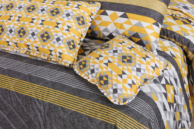 Geometrical Surface-7PCS Summer Comforter Set (Light Filling)