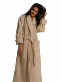 Luxury Brown Bath Robe for Women and Men- Unisex