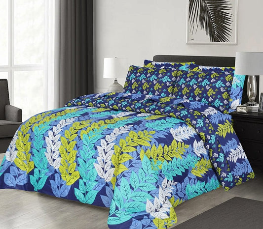 6pcs Summer Comforter Set (Light Filling) - Blue Stove - Zaraish.com