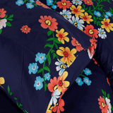 Floral Blue Pillow Cover (Pack Of 2)