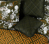 Black Chek-6/8 pcs Summer Comforter Set (Light Filling)