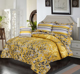 Yellow Tulip-7pcs Summer Comforter Set (Light Filling)