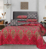 Royal Red - 6/8pcs Comforter Set Summer Comforter Set (Light Filling)