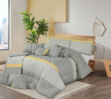 Cotton Jacquard Luxury Comforter Set- 14 Pcs Set