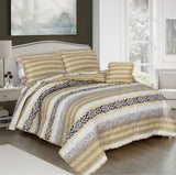STRIPE 6/8PCS Summer Comforter Set (Light Filling)