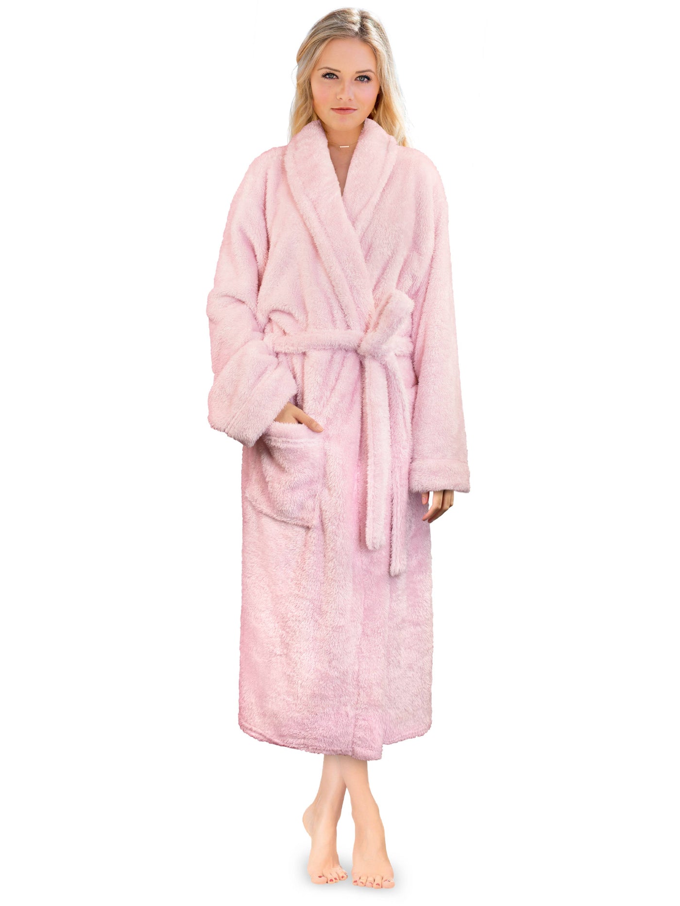 Luxury Light pink Bath Robe for Women and Men- Unisex