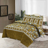 Brown Lillies -6/8pcs Summer Comforter Set (Light Filling)